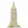 YANYUESHOP Architecture Empire State Micro Building Blocks Kit, World Famous Architectural Set Jouets Cadeaux pour Enfants Ad