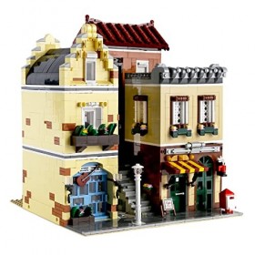 YESHIN 16008 café Building Clip Block, 3103 pièces café Building kit avec lumière LED, Jouets créatifs de Construction pour L