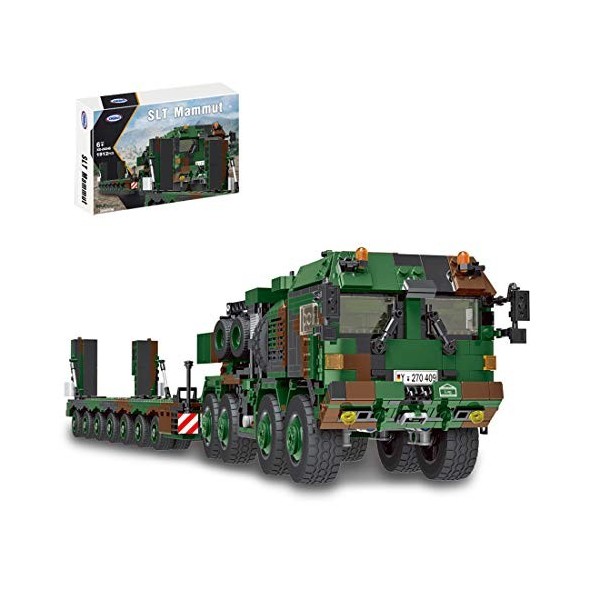 YYGE Kit de construction militaire - 1912 pièces - Réservoir de support - Modèle compatible avec Lego