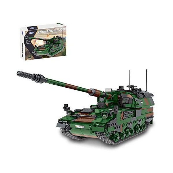 YYGE Kit de construction militaire - 1912 pièces - Réservoir de support - Modèle compatible avec Lego