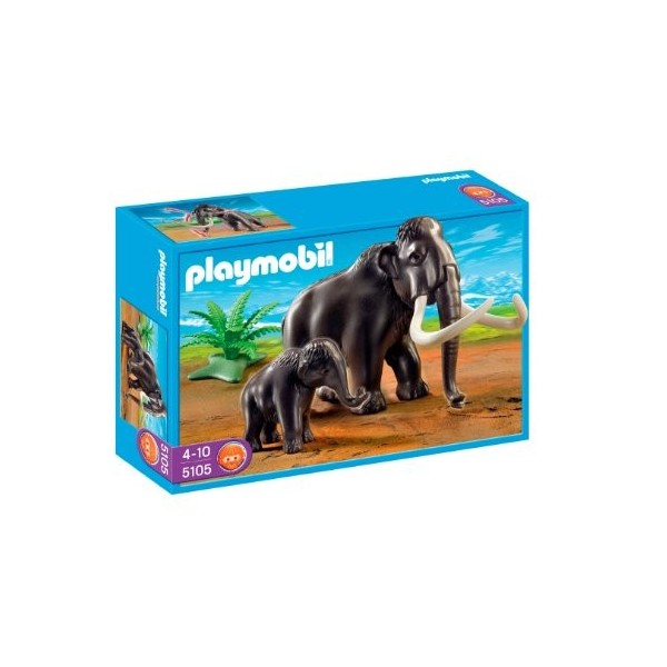 Playmobil - 5105 - Jeu de construction - Mammouth et son petit