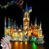 Hosdiy Télécommande Jeu de Lumière avec Sons pour Chateau De Poudlard 71043 Modèle - Compatible avec Lego 71043 - LED Lumie