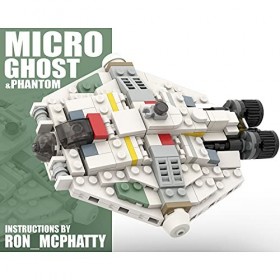 AKAYI Technique Croiseur spatial Kit de construction Micro Ghost et Phantom, 294 pièces MOC Sci-Fi MOC-50605 Space War Kit de