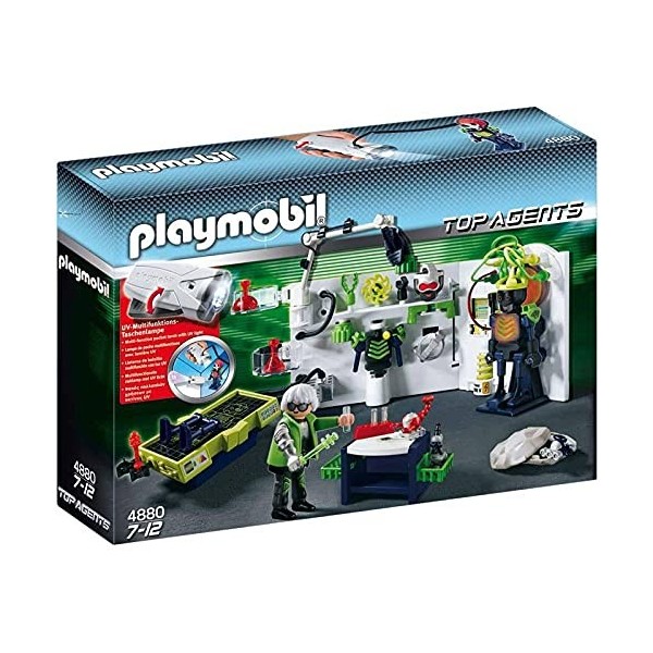 Playmobil - 4880 - Jeu de construction - Laboratoire du Robo-Gang et lampe multifonctions