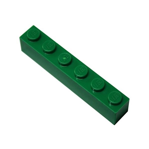LEGO Pièces et Pièces: Noir 1x6 Brique x100