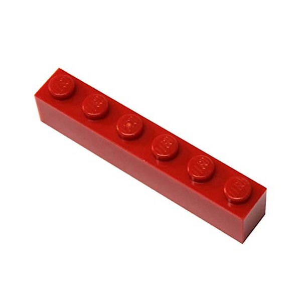 LEGO Pièces et Pièces: Noir 1x6 Brique x100