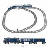 Yvon Technic Train - Le Locomotive DF 11Z Jeux de Construction avec Moteur, Rails et Éclairage LED, 1192 Pièces Briques Compa