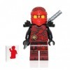 Lego Ninjago Minifigure - Kai Hands of Time with Black Armor and Samurai Sword 70627