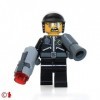 The LEGO Movie MiniFigure - Good Cop / Bad Cop Two Faces & Open Mouth 70819
