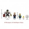 LEGO The Movie 2 Ensemble de figurines Emmet et Rex Dangervest avec Blaster 