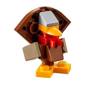 LEGO Exclusive Minifigure - Farmer in Overalls with Pitchfork Basket of Vegetables & Turkey 40261