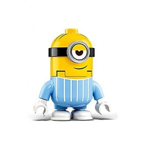 LEGO Minions Minifigure - Stuart in Jumpsuit with Banana 🍌 and Side Display