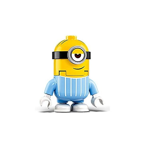 LEGO Minions Minifigure - Stuart in Jumpsuit with Banana 🍌 and Side Display