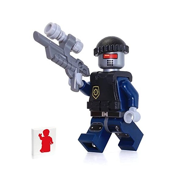 LEGO The Movie Minifigure - Robo SWAT with Bullet Proof Vest and Blaster 70808
