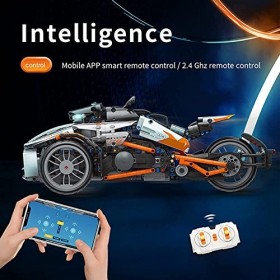 Ensemble De Blocs De Construction De Moto, 1228 Pièces MOC Version Dynamique Jouet Modèle De Moto Blocs De Construction Modèl