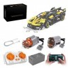 Power Pack Remote Cntrol Motor Electric Modified Lights Compatible avec Lego 42151 Bugatti Building Block Model modèle non i