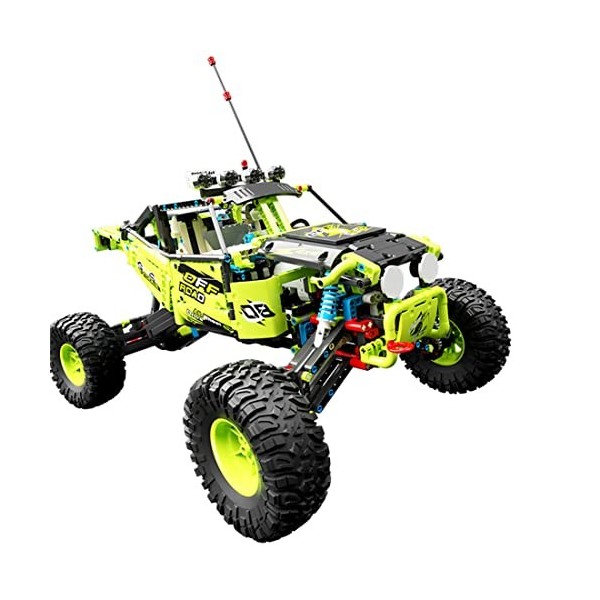 Off-Road 4 x 4 Crawler, 4WD All Terrain Vehicle Toys, Super Grands Pneu Stable, Blocs Voiture de Sport Compatible avec Vitess