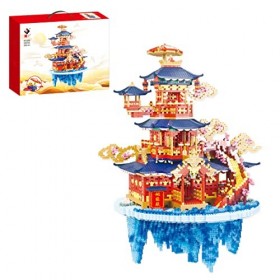 WangSiwe Ensemble de Construction DArchitecture de Salle de Mariage, Mini Nano Blocs Modèle DArchitecture Micro Mini Brique