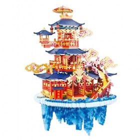 WangSiwe Ensemble de Construction DArchitecture de Salle de Mariage, Mini Nano Blocs Modèle DArchitecture Micro Mini Brique