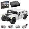 WangSiwe Technik Blocs de Construction Véhicule Tout-Terrain Humvee, Cada C61027W, 1380 Briques Modèle de Voiture de Course C