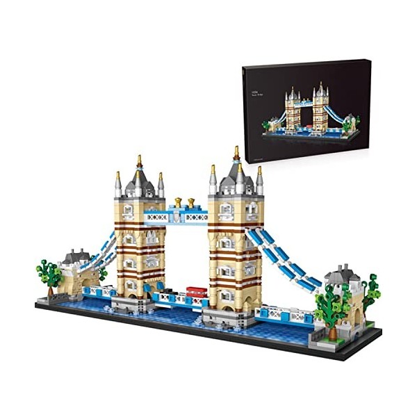 YANYUESHOP Ensemble de Blocs de Construction et darchitecture de renommée Mondiale London Bridge & Arc de Triomphe & Burj Al