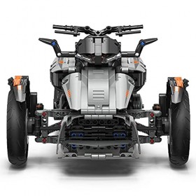 Barm Ensemble de Blocs de Construction de Moto Technik, 1228 pièces Jouet modèle de Moto Bombardier Ryker, Ensembles de Kit d