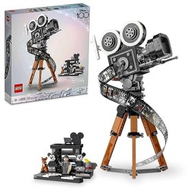 Lego Disney Walt Disney Tribute Camera 43230 Kit de construction pour fans de Disney Célébrez Disney 100 avec une pièce de co