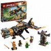 LEGO NINJAGO Legacy Boulder Blaster 71736 Airplane Toy Featuring Collectible Figurines, New 2021 449 Pieces 
