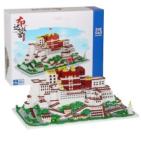 NVOSIYU Architecture Le Palais du Potala, Ensemble de Construction Chinois, Mini Bloc de Construction Idée Cadeau pour Adulte