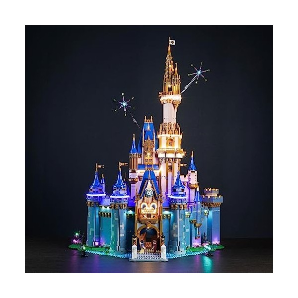 Set déclairage LED pour Lego 43222 Le Nouveau château de Disney Pas de Lego , Set déclairage de décoration pour Lego Class