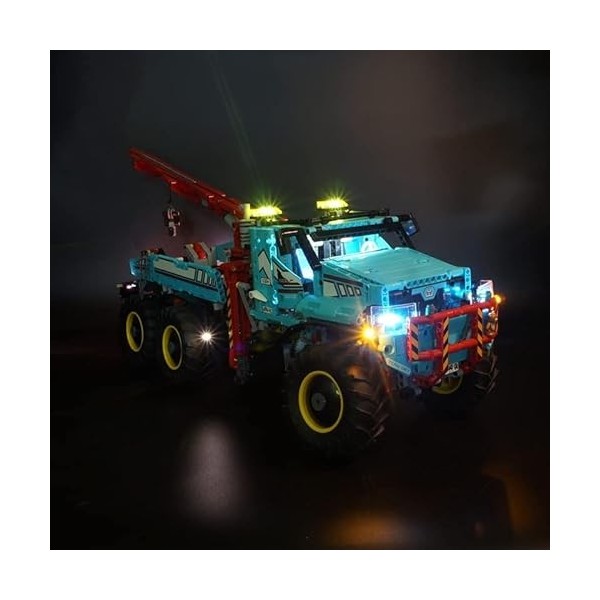 ASTEM LED Kits pour Lego 6x6 All Terrain Tow Truck, LED Only for Lego 42070 Light Only, Does Not Include Lego Set .