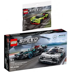 Lego 76909 Mercedes-AMG F1 W12 E Performance & Mercedes-AMG Project One & 30434 Aston Martin Valkyrie AMR Pro Lot de 2