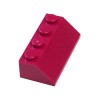 LEGO Pièces et Pièces: Magenta Bright Reddish Violet 2x4 45° Slope x100