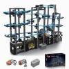 Addshiny Roller Coaster Construction Building Toy Set, Rail Ball Race Transmission Building Block Toy, Marble Run Ball Toy Se