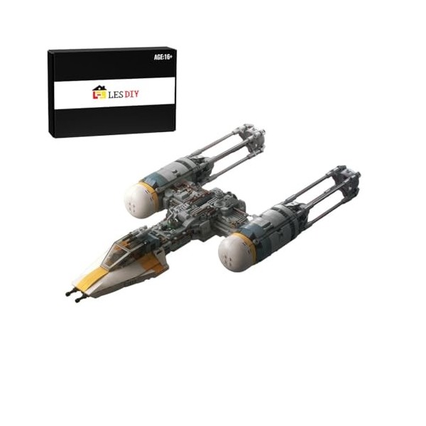 ENDOT Space War Series MOC-126638 Sci-fi Ailes en Y Modèle Starfighter compatible avec Lego 892 pièces
