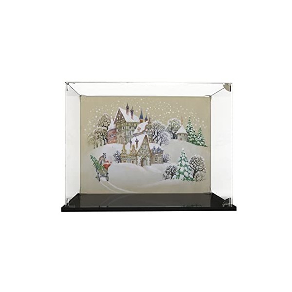 HUAN Boîte de Présentation Acrylique pour Blocs de Construction, Non Inclus Kit de Construction, Compatible avec Lego 10293