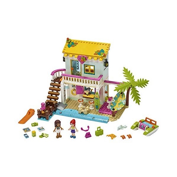LEGO Friends Beach House 41428 Building Kit. Sparks Hours of Summer Adventure Play, New 2020 444 Pieces 