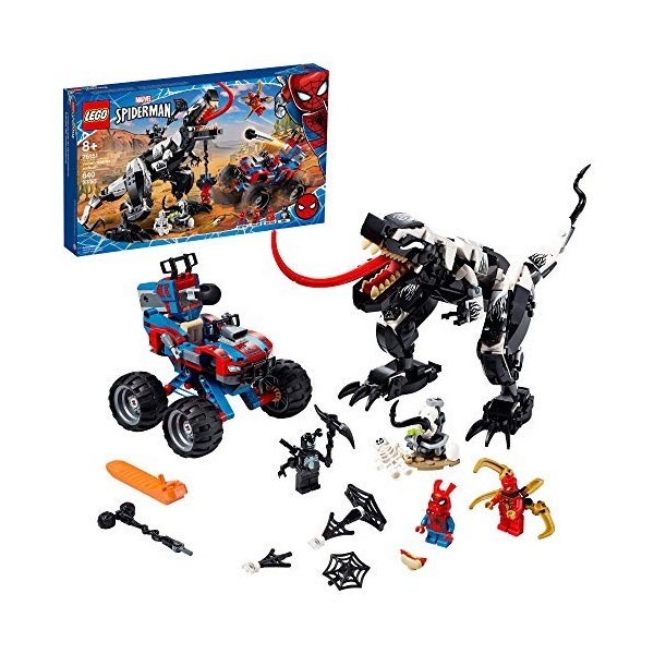 LEGO Marvel Spider-Man Venomosaurus Ambush 76151 Building Toy with Superhero Minifigures. Popular Holiday and Birthday Presen