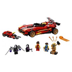 LEGO NINJAGO Legacy X-1 Ninja Charger 71737 Ninja Toy Building Kit Featuring Motorcycle and Collectible Minifigures, New 2021