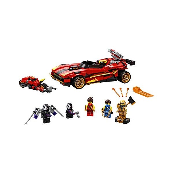 LEGO NINJAGO Legacy X-1 Ninja Charger 71737 Ninja Toy Building Kit Featuring Motorcycle and Collectible Minifigures, New 2021