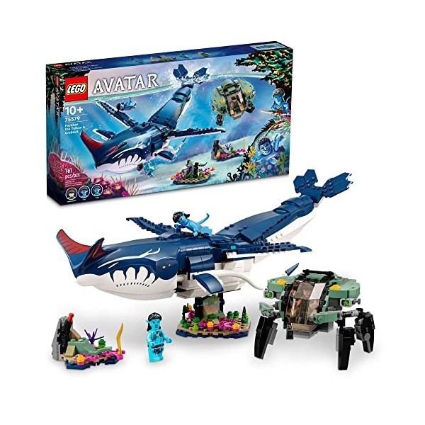 LEGO Avatar : The Way of Water Payakan The Tulkun & Crabsuit 75579 Ensemble de jouets de construction, film océan sous-marin 