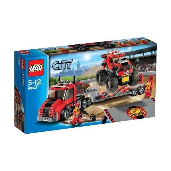 LEGO City - 60027 - Jeu de Construction - Le Camion de Transport du Monster Truck