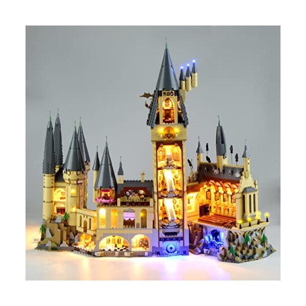 SEEMEY Kit déclairage, LED pour Lego Harry Potter Château de Poudlard 71043. Accessoires MOC Block, visuel Impressionnant. 