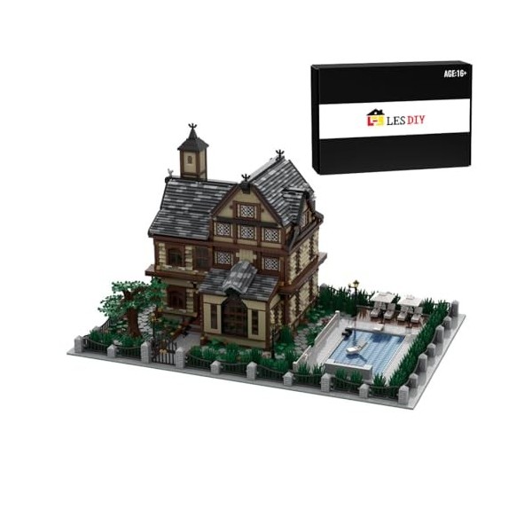 ENDOT City Architecture Blocs, MOC-155543 Agriculteur Bâtiment Modulaire Architectural, Compatible avec Lego, 884 Pièces
