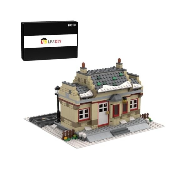 ENDOT City Architecture Blocs, MOC-155543 Agriculteur Bâtiment Modulaire Architectural, Compatible avec Lego, 884 Pièces