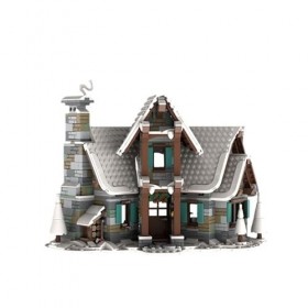 Modulaire Architecture Blocs De Construction 1325pièces MOC Winter Village Lodge Nano Micro Blocs De Construction Mini Ensemb