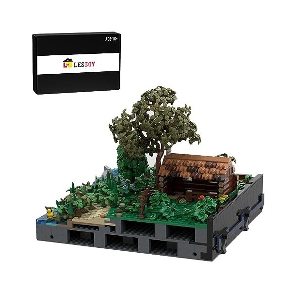 EnWind Modèle château médiéval DIY - Sous-module - Kit de blocs modulaires - Compatible avec larchitecture Lego MOC-131267 H