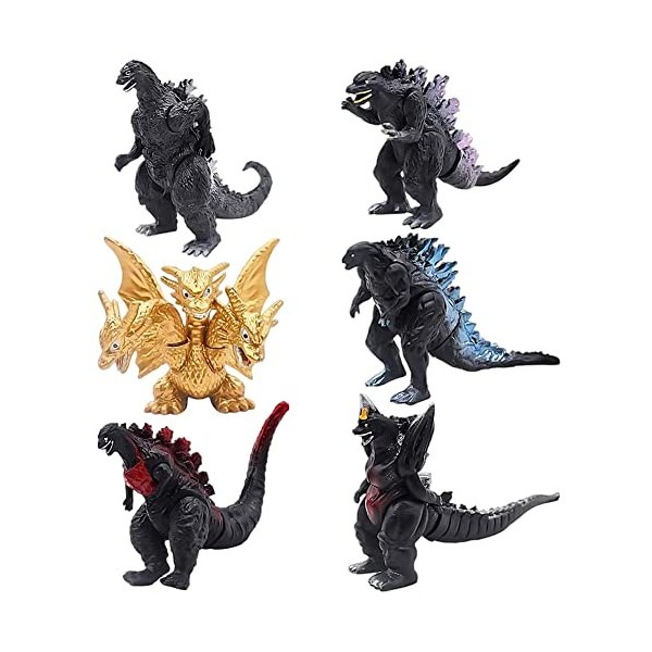 Figurines Godzilla - Ksopsdey Figurine DAction Classique De Godzilla,Ensemble De Jouets De Dinosaures,Educatif Jouets Pour E