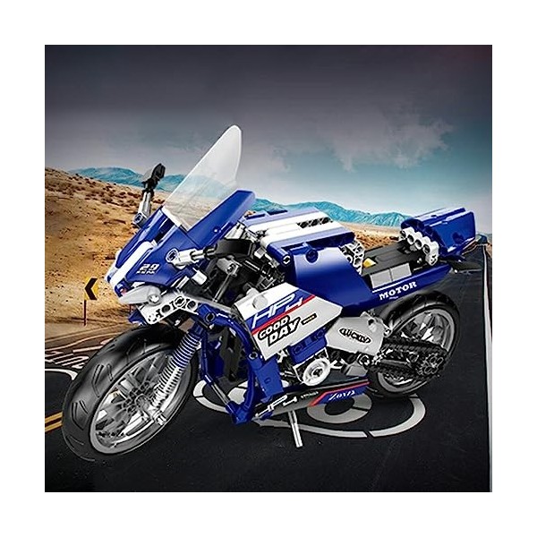 Technique BMW S1000RR Kit De Construction 912 Pièces - Moto Course Modèle Pour Enfants Et Adultes