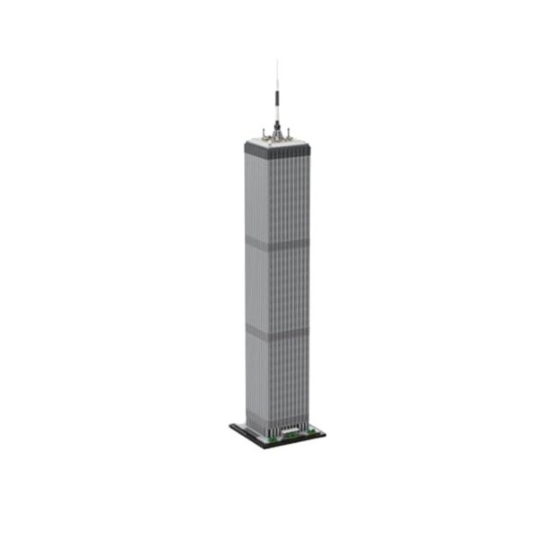 Modulaire Architecture Blocs De Construction 1998pièces MOC World Trade Center 1:800 Scale Nano Micro Blocs De Construction M
